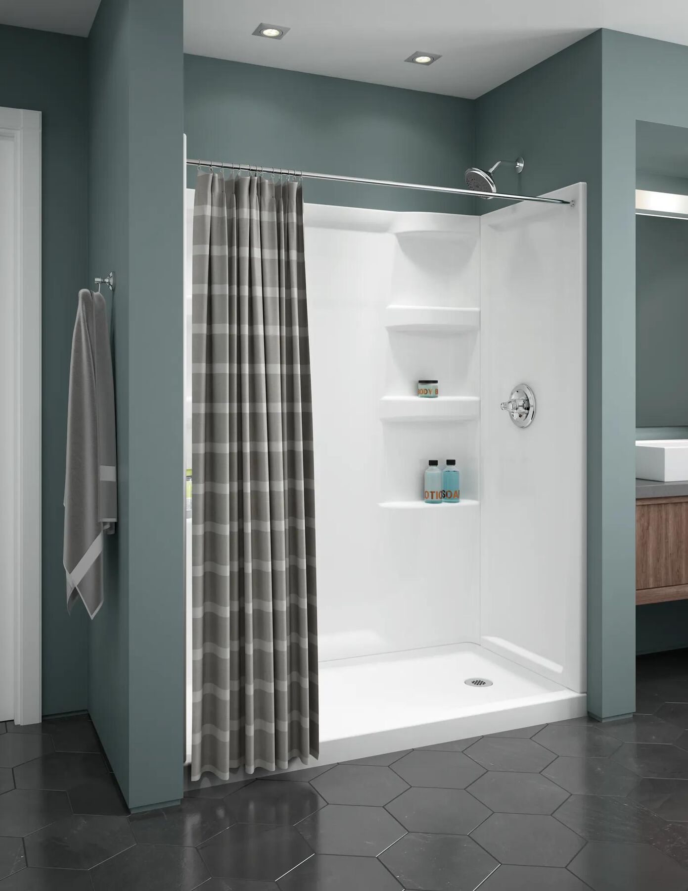 Haywood 60" x 30" Shower Base-Right