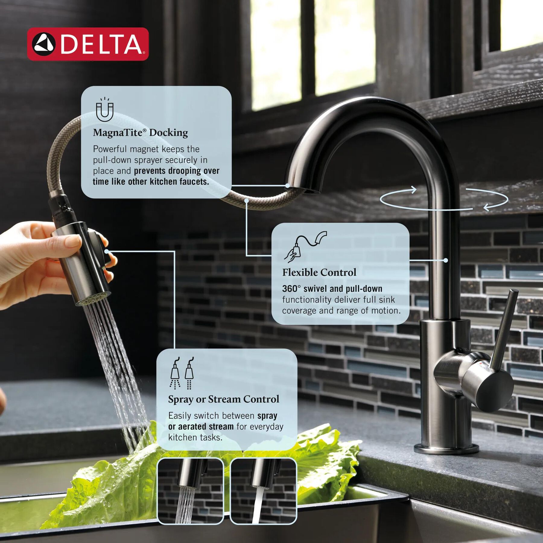 Single Handle Pull-Down Bar/Prep Faucet