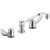 Two Handle 8 In Below Deck-Mount Faucet