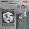 H<sub>2</sub>Okinetic&reg; Pendant Raincan Shower Head with LED Light
