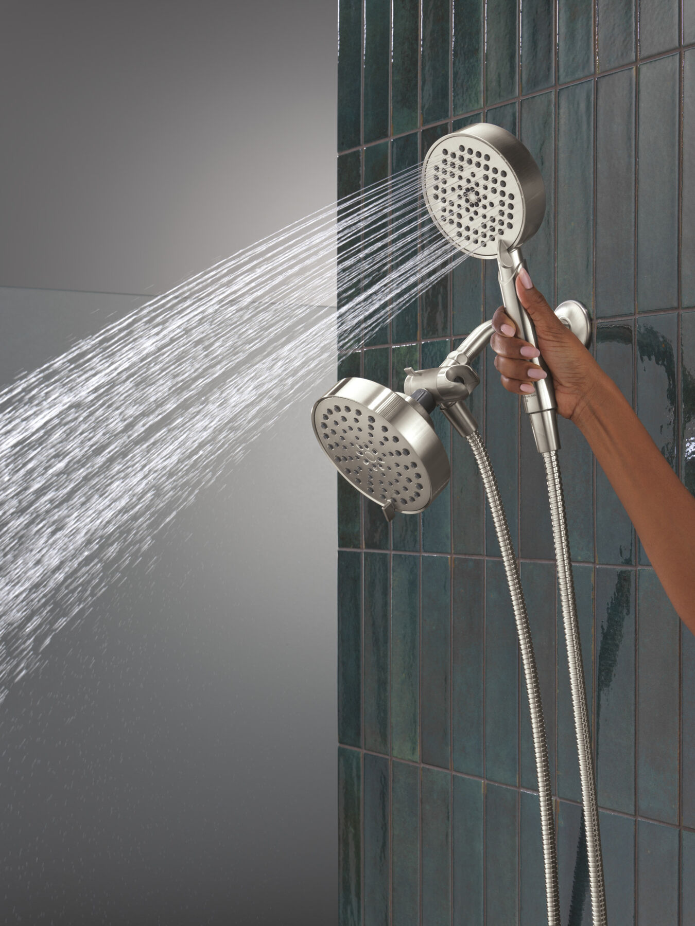 5-Setting Two-in-One Combination Shower with Additional Mount