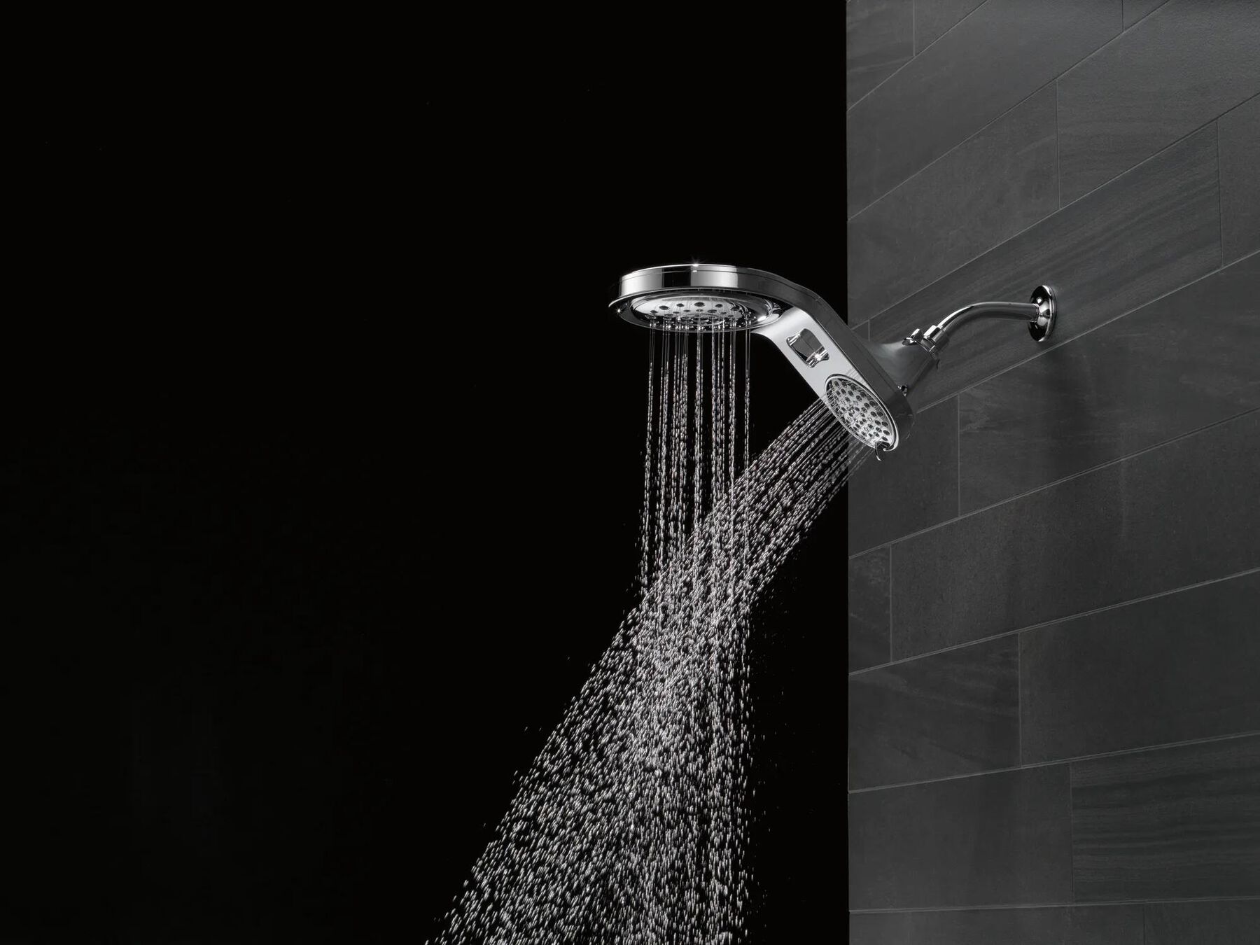 HydroRain&reg; 5-Setting Two-in-One Shower Head