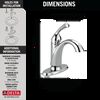 Single Handle Centerset Bathroom Faucet (Recertified)