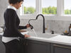 Single Handle Pull-Down Kitchen Faucet with Soap Dispenser and ShieldSpray&reg; Technology