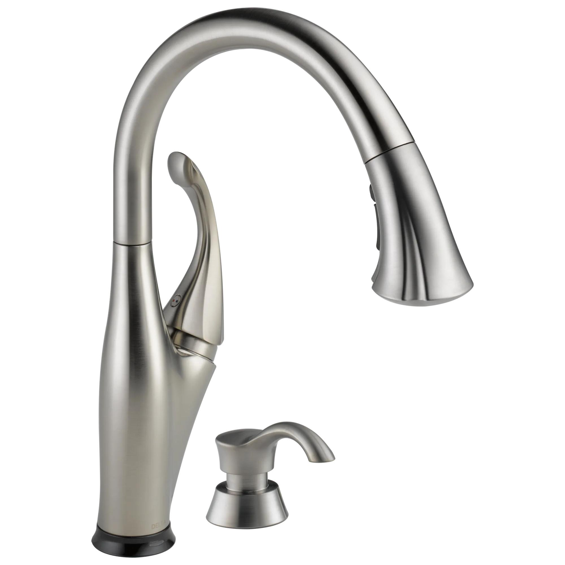 Single Handle Pull-Down Kitchen Faucet with Touch2O&reg; Technology and Soap Dispenser