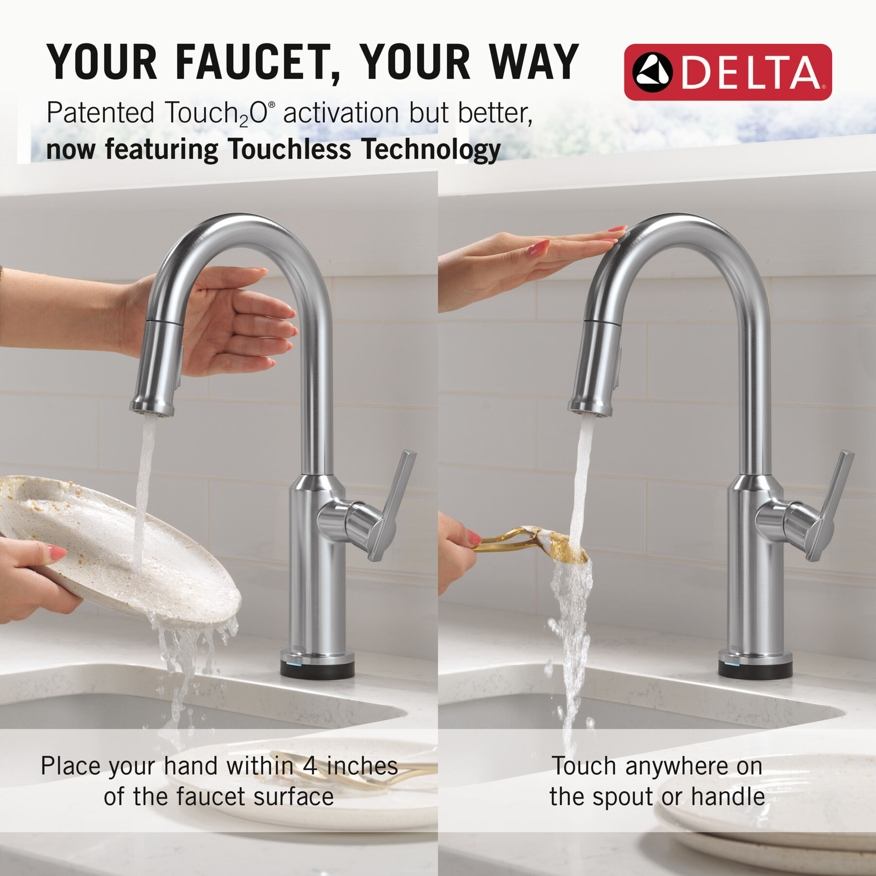 Touch2O&reg; Bar / Prep Faucet with Touchless Technology
