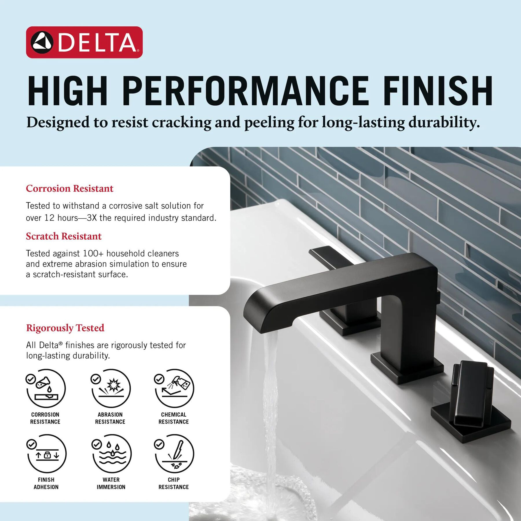 Two Handle Widespread Bathroom Faucet