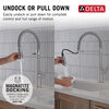 Single Handle Pull-Down Kitchen Faucet With Spring Spout
