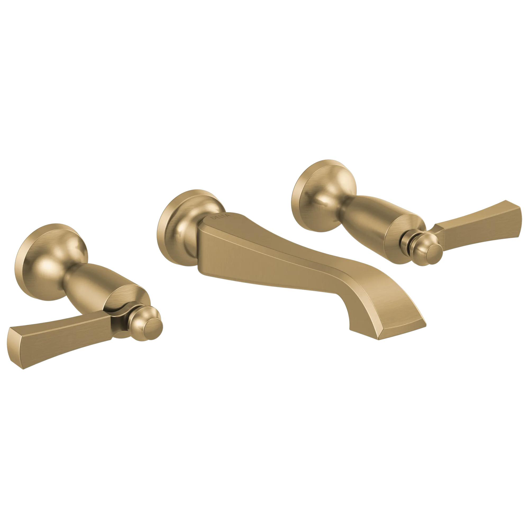 Two Handle Wall Mount Bathroom Faucet Trim Only