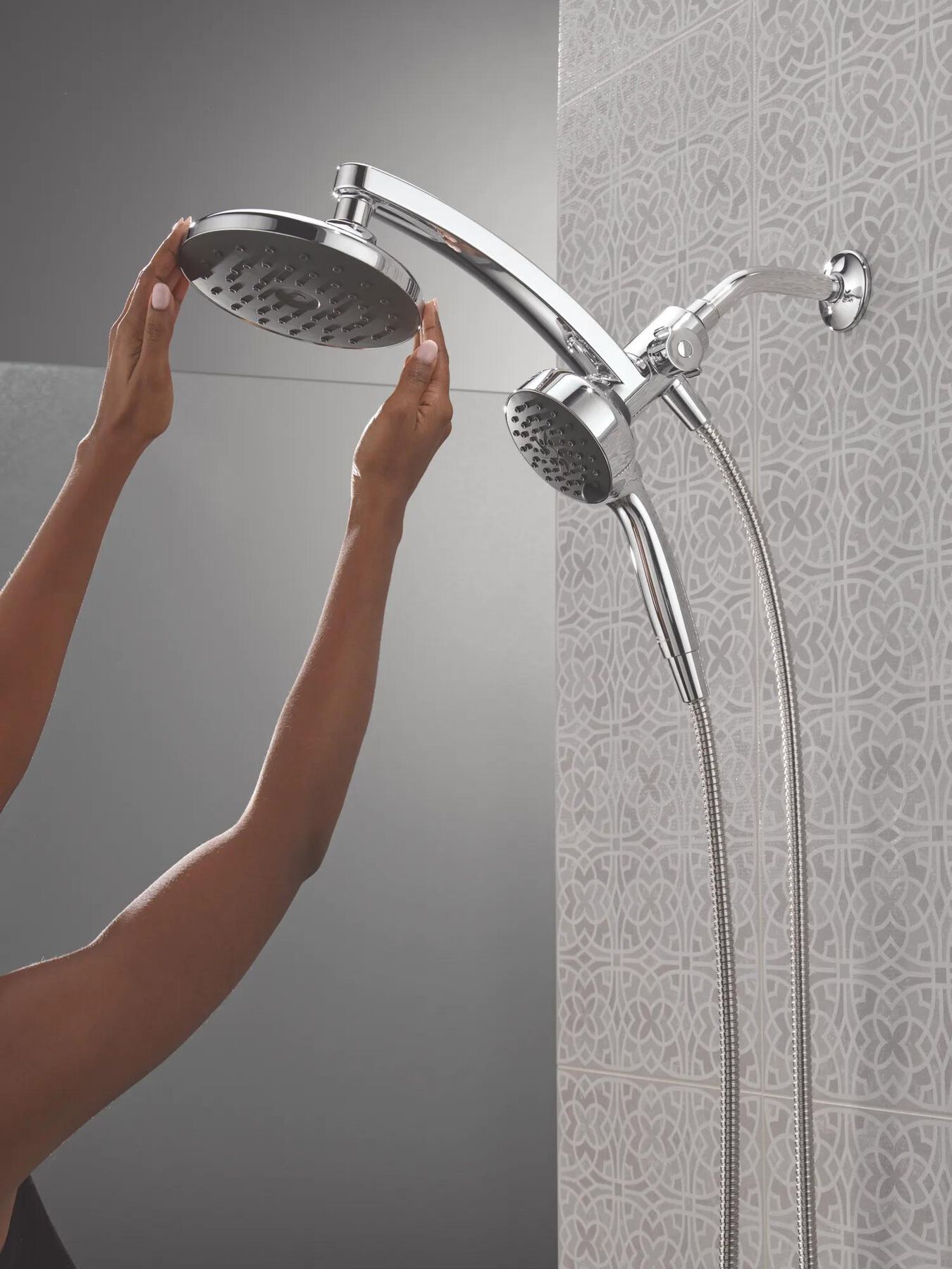 PivotPro&trade; 3-in-1 Combination Shower with TouchClean&reg; Spray Face