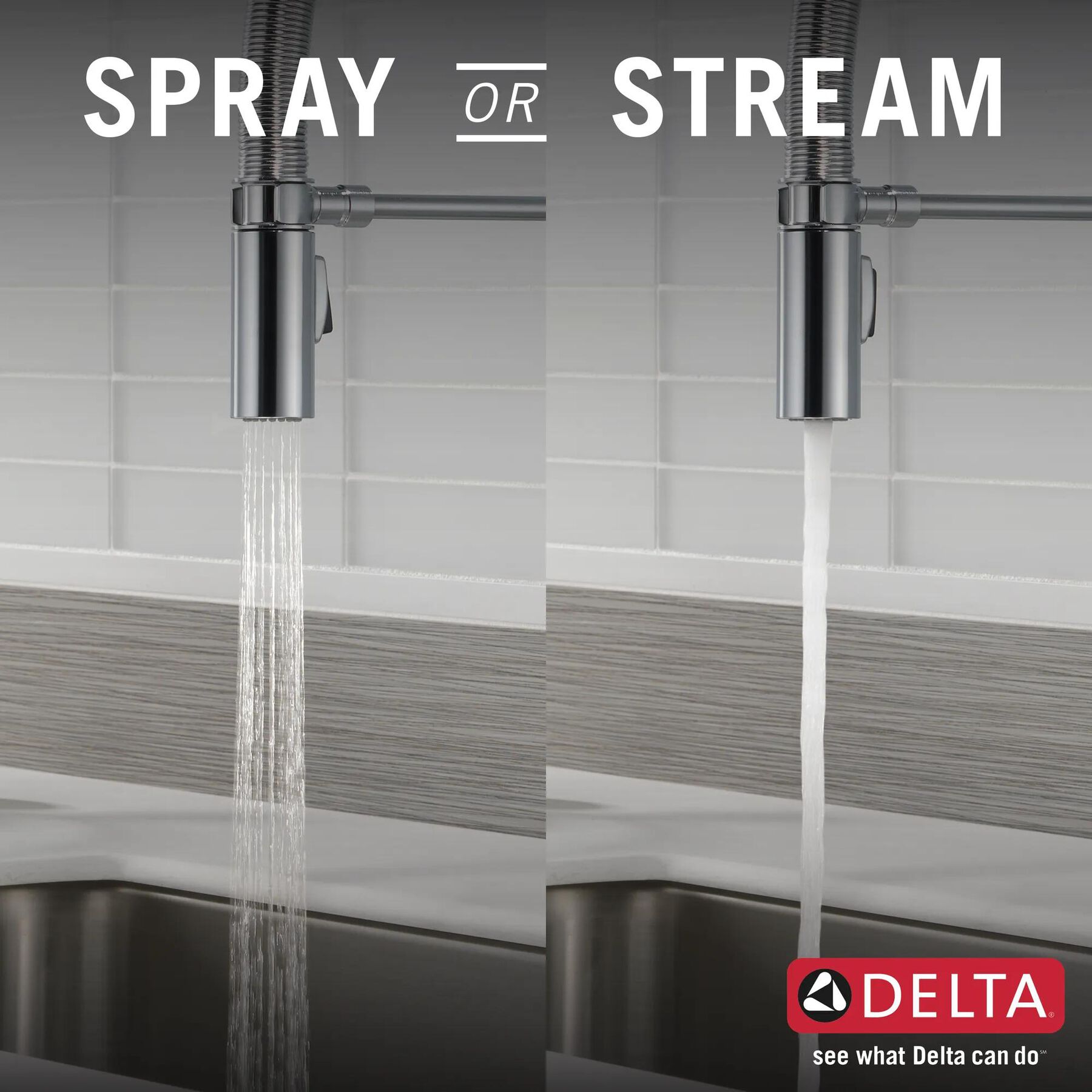 Single-Handle Pull-Down Spring Kitchen Faucet with Touch<sub>2</sub>O&reg; Technology (Recertified)