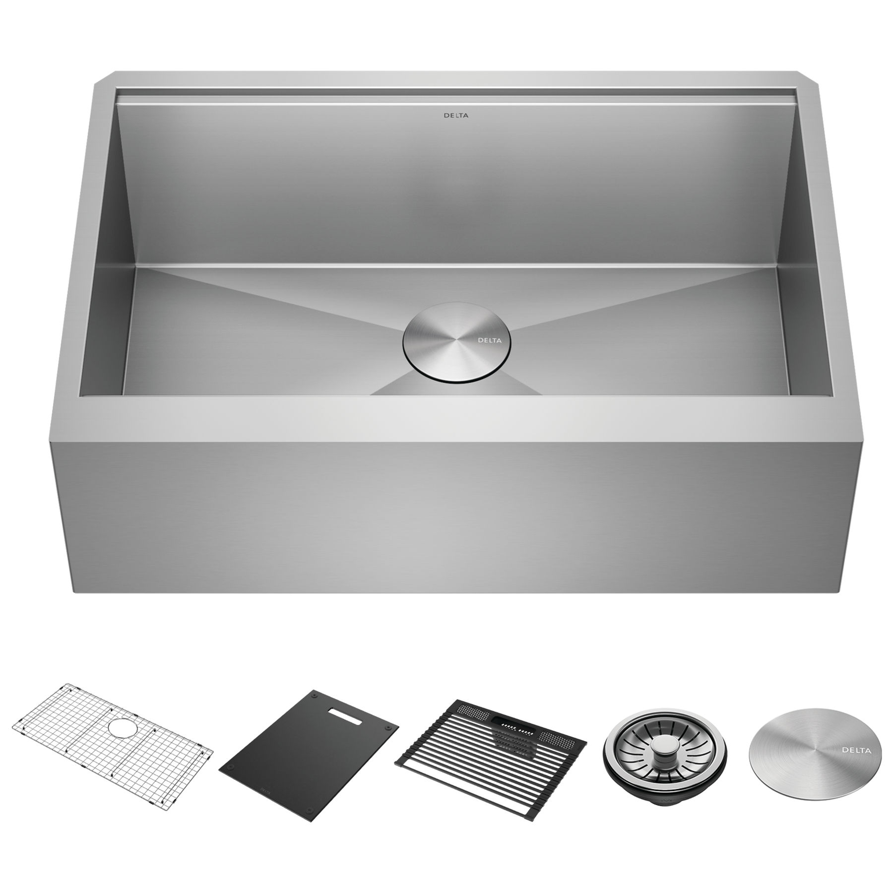 33” Workstation Undermount Single Bowl 16 Gauge Stainless Steel