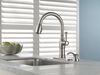 Single Handle Pull-Down Kitchen Faucet with Soap Dispenser