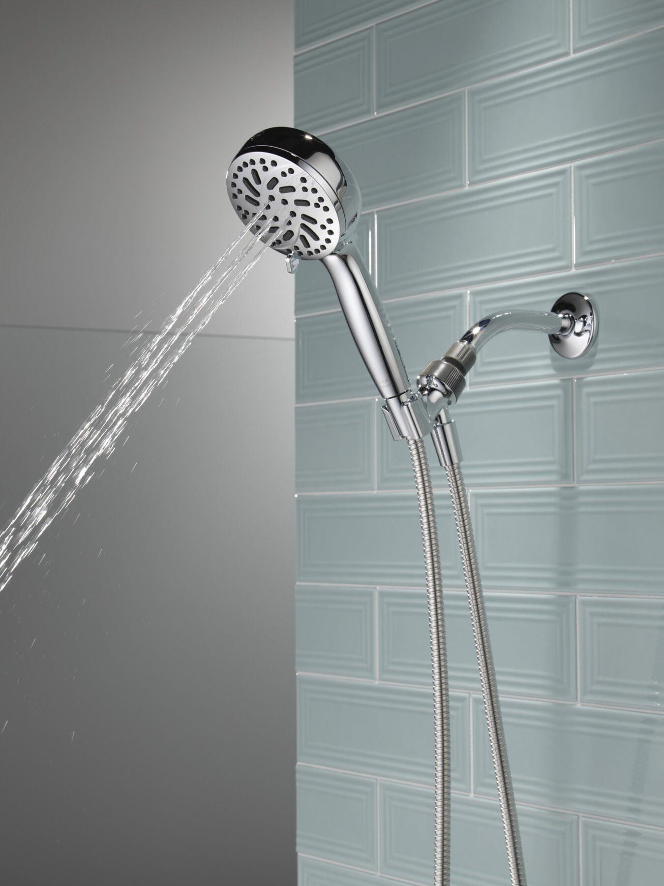 6-Setting Hand Shower with Cleaning Spray