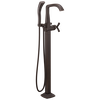 Single Handle Floor Mount Tub Filler Trim