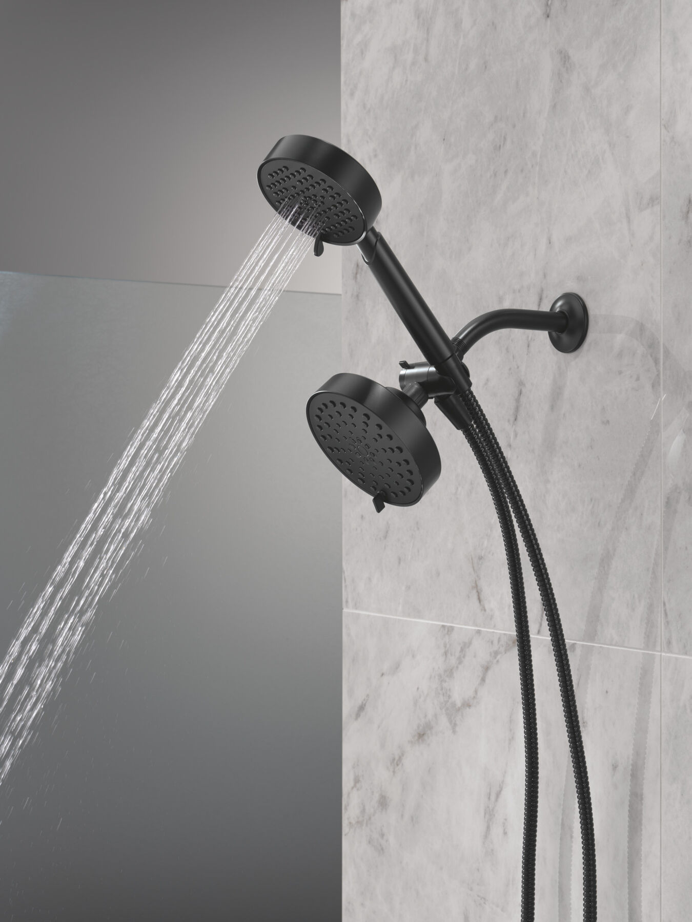 5-Setting Two-in-One Combination Shower with Additional Mount