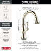 Touch<sub>2</sub>O&reg; Technology Kitchen Faucet with Touchless Technology
