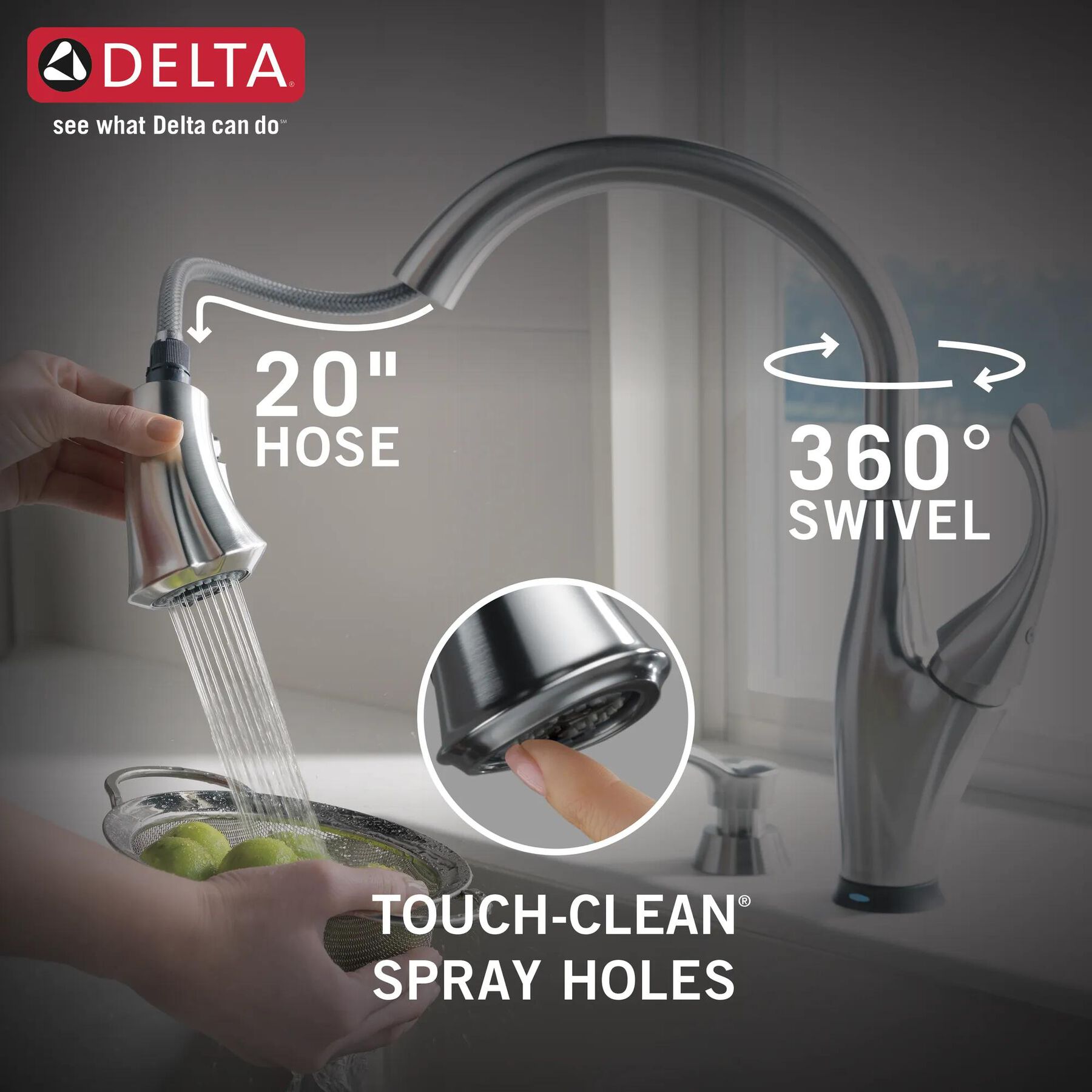 Touch<sub>2</sub>O&reg;  Pull-Down Kitchen Faucet (Recertified)