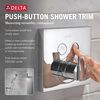 Angular Modern Push-Button Shower