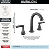 Two Handle Widespread Bathroom Faucet