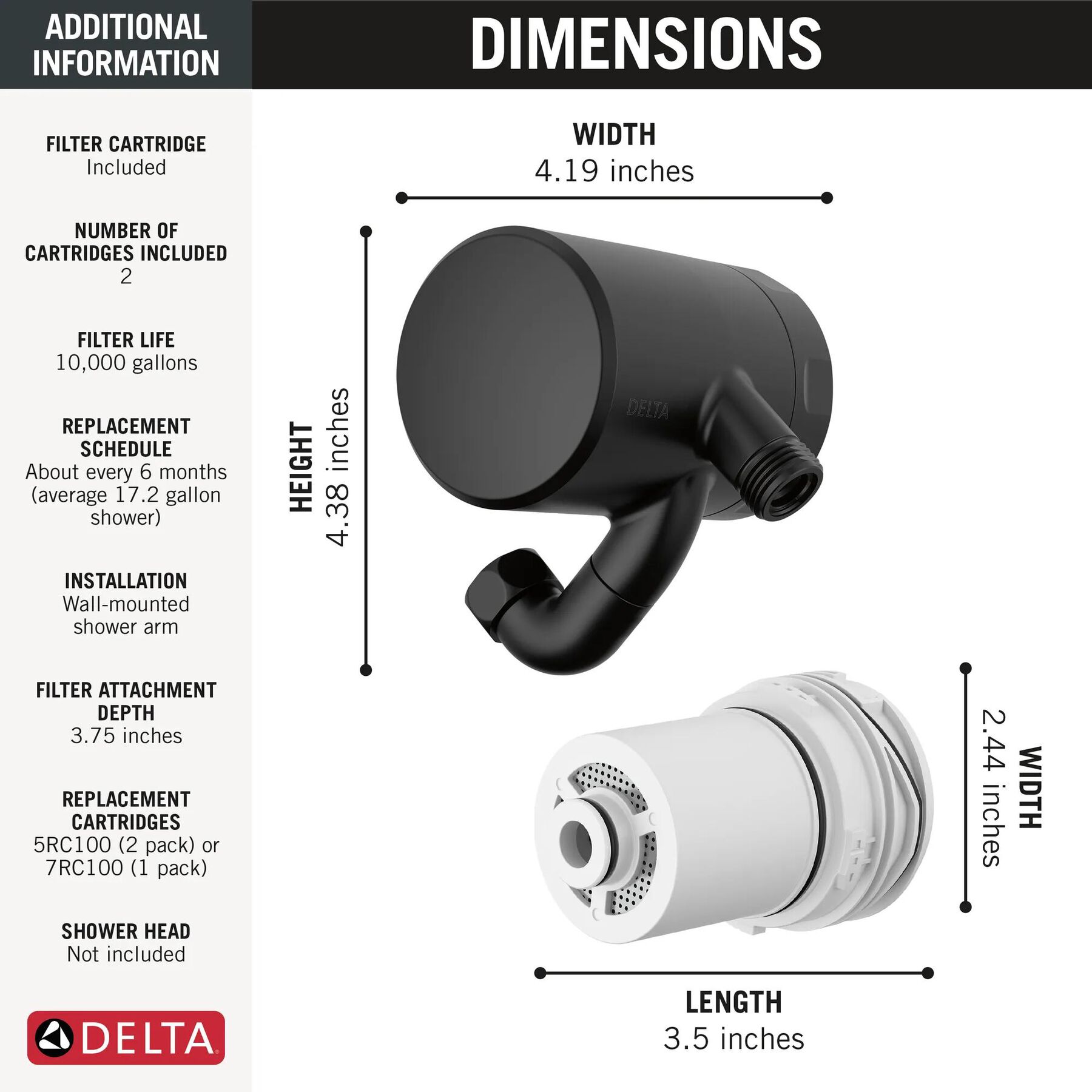 Premium Shower Filter with Extra Filter Bundle