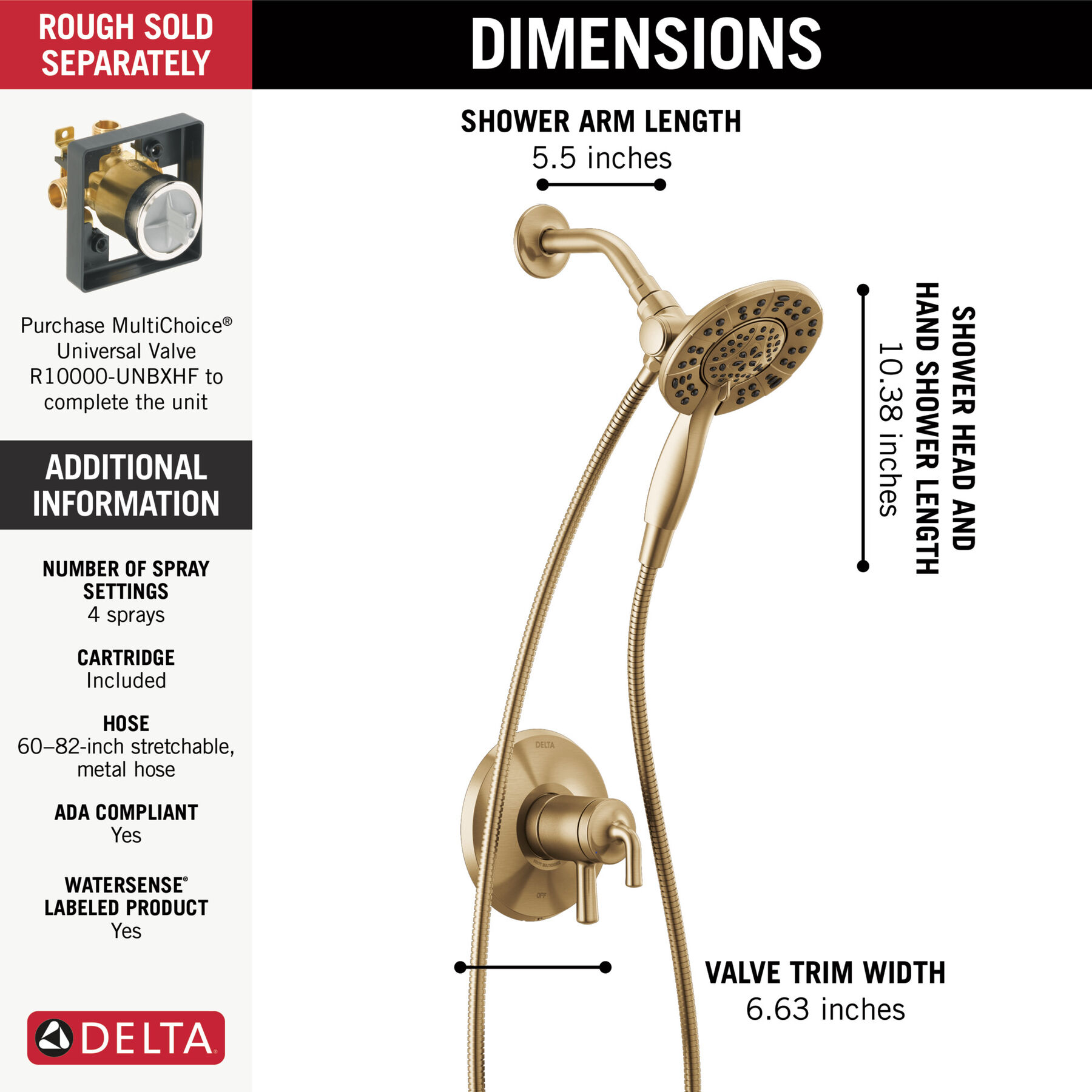 Monitor 17 Series Shower Trim