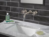 Two Handle Wall Mount Bathroom Faucet