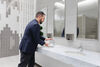 Single Hole Metering Slow-Close Bathroom Faucet