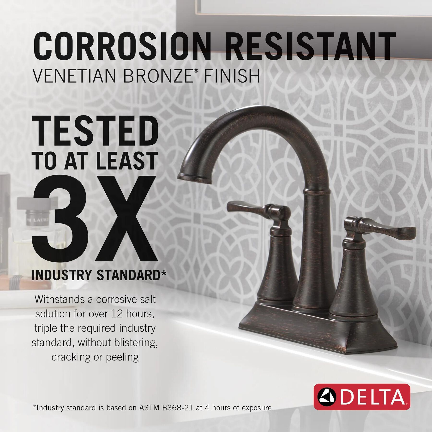 Two Handle Centerset Bathroom Faucet