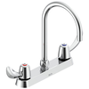 Two Handle 8 In Cast Deck-Mount Faucet