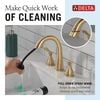 Two Handle Widespread Pull Down Bathroom Faucet