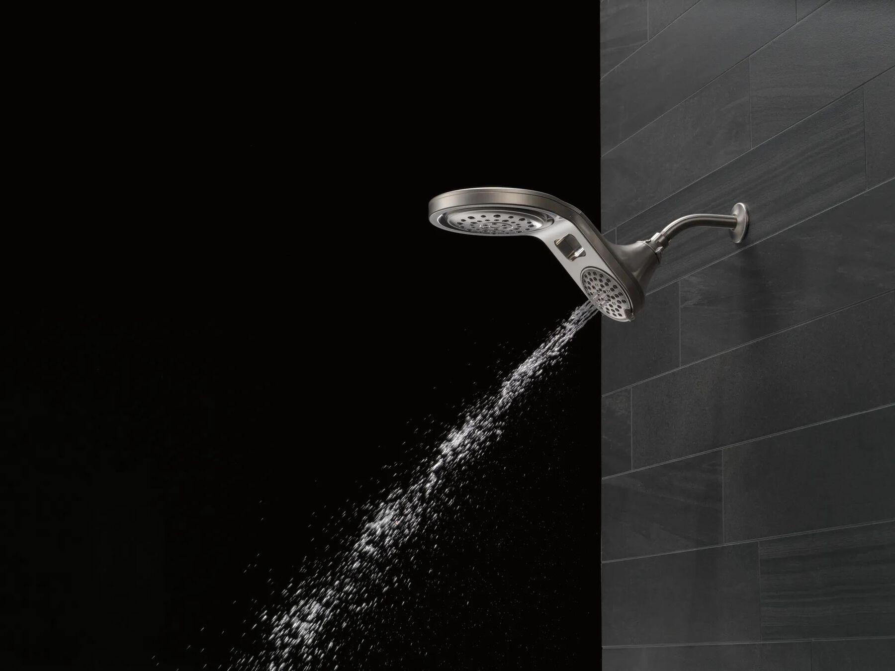HydroRain&reg; 5-Setting Two-in-One Shower Head