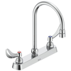 Two Handle 8 In Cast Deck-Mount Faucet