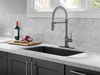 Single-Handle Pull-Down Spring Kitchen Faucet with Touch<sub>2</sub>O&reg; Technology