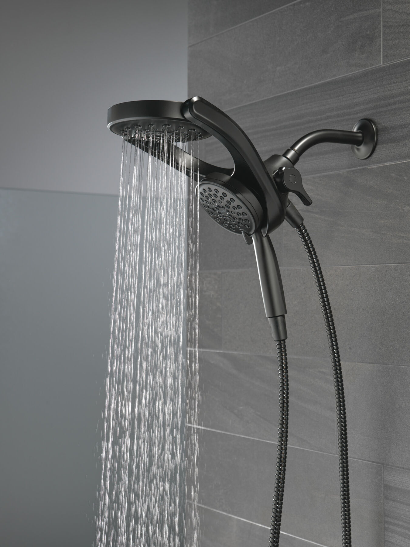 HydroRain&reg; 4-Setting Two-in-One Shower Head