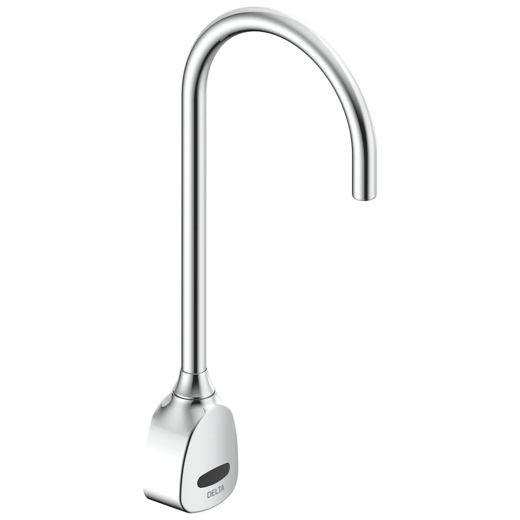 Battery Operated Electronic Wallmount Faucet with Gooseneck Spout