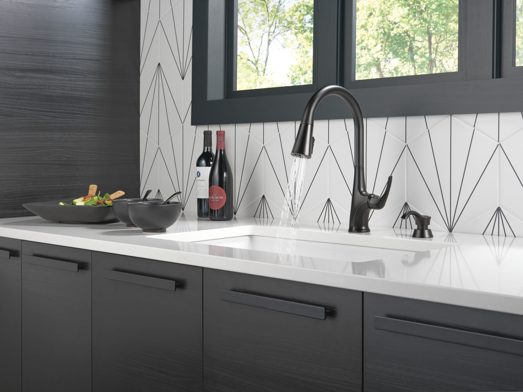 Pull-Down Kitchen Faucet w/Soap Disp (Recertified)
