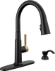 Single Handle Pull-Down Kitchen Faucet with Soap Dispenser and ShieldSpray&reg; Technology