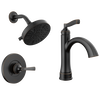 Single Handle Lavatory Faucet with 14 Series Shower Trim and Rough Bundle