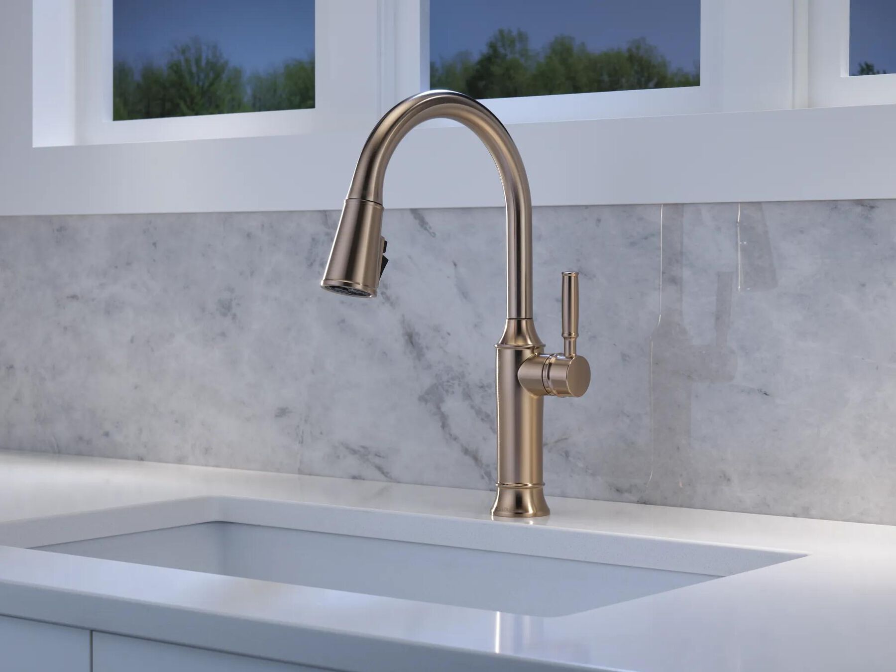 Single Handle Pull-Down Kitchen Faucet