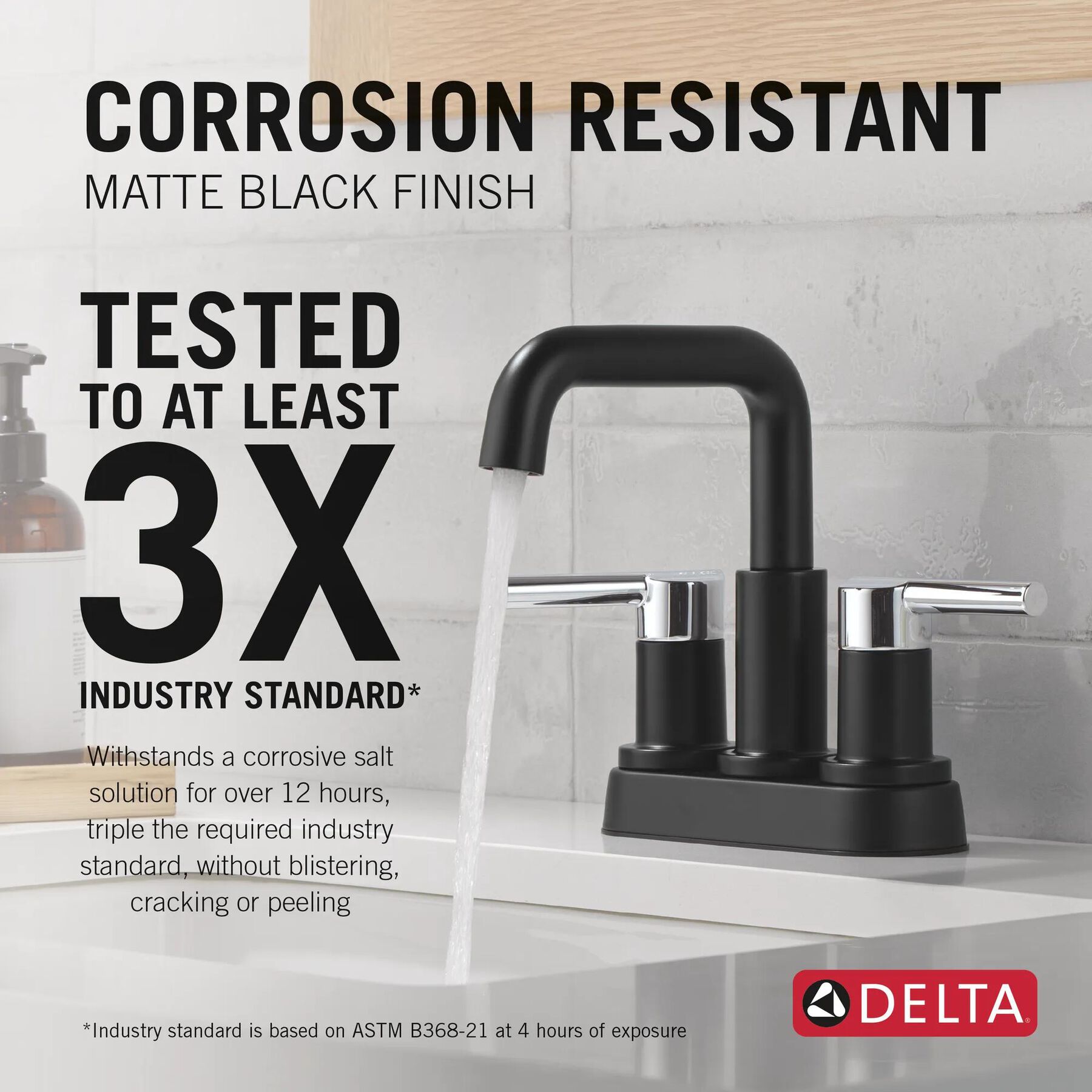 Two Handle Centerset Bathroom Faucet