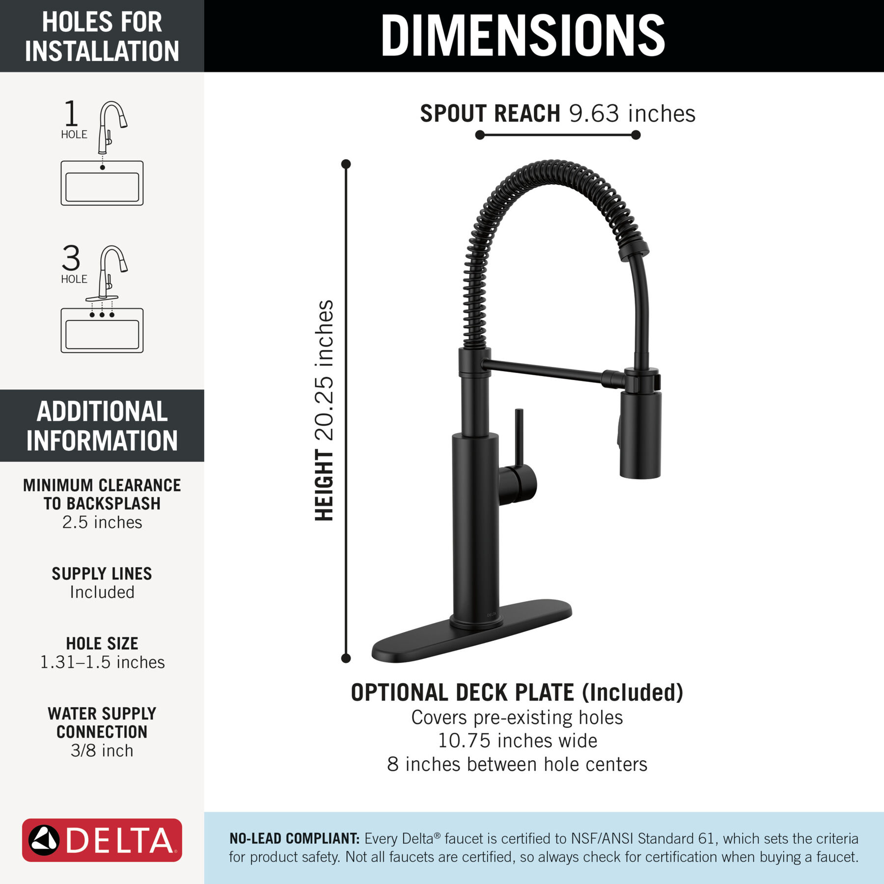 Single-Handle Pull-Down Spring Kitchen Faucet