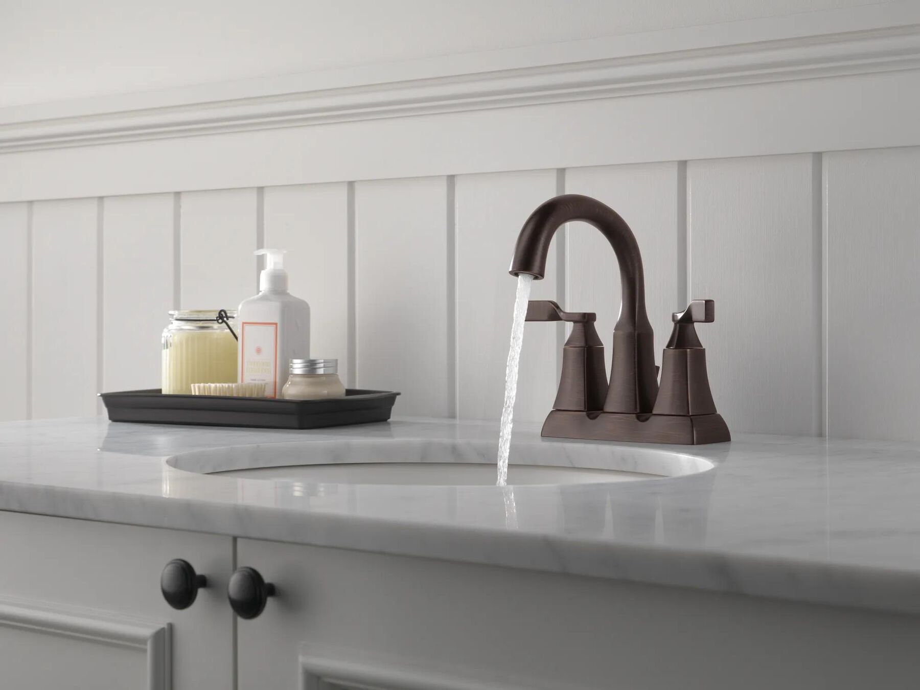 Two Handle Centerset Bathroom Faucet
