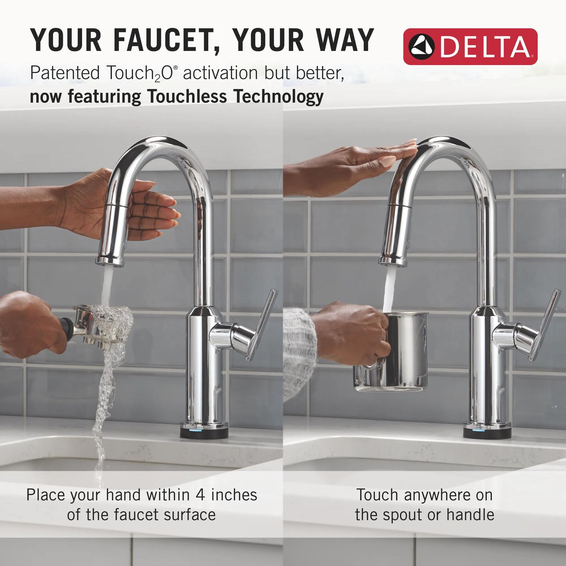 Touch2O&reg; Bar / Prep Faucet with Touchless Technology