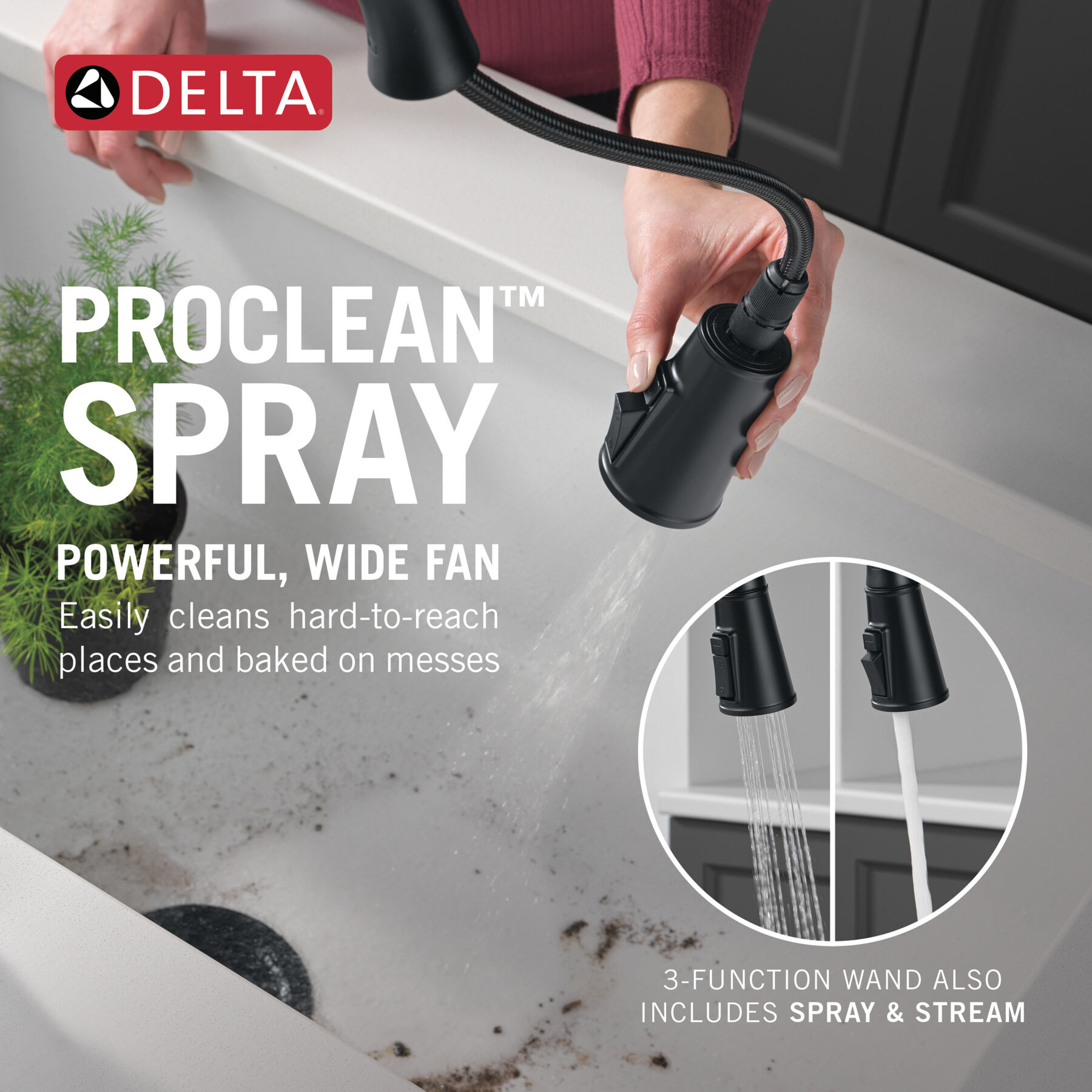 Pull-Down Kitchen Single Handle with Soap Dispenser Bundle