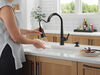 Single Handle Pull-Down Kitchen Faucet with Soap Dispenser and ShieldSpray&reg; Technology