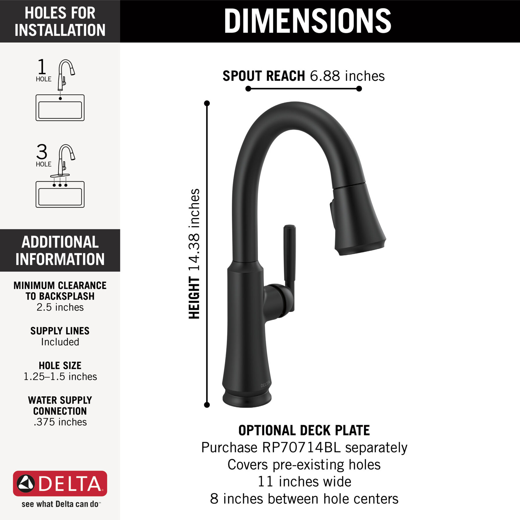 Single Handle Pull-Down Bar/Prep Faucet