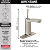 Single Handle Centerset Bathroom Faucet (Recertified)