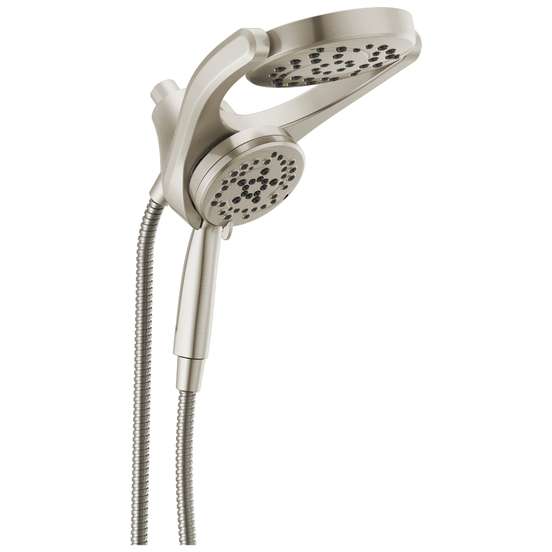 HydroRain&reg; 4-Setting Two-in-One Shower Head (Recertified)