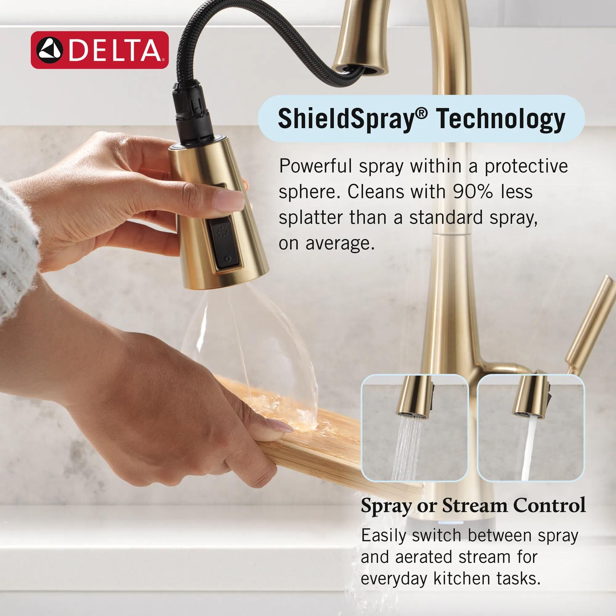 Single Handle Pull-Down Kitchen Faucet with Touch2O® and